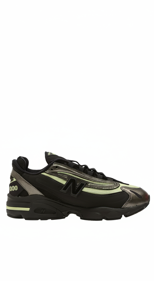 LAB550 - 1000 Black Metallic/ Dry Lime Ykk